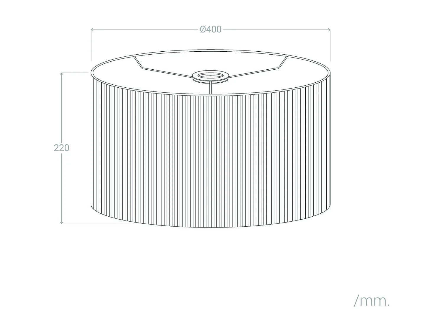 Abat-jour Lampe Fil de Nylon Paolina Doré