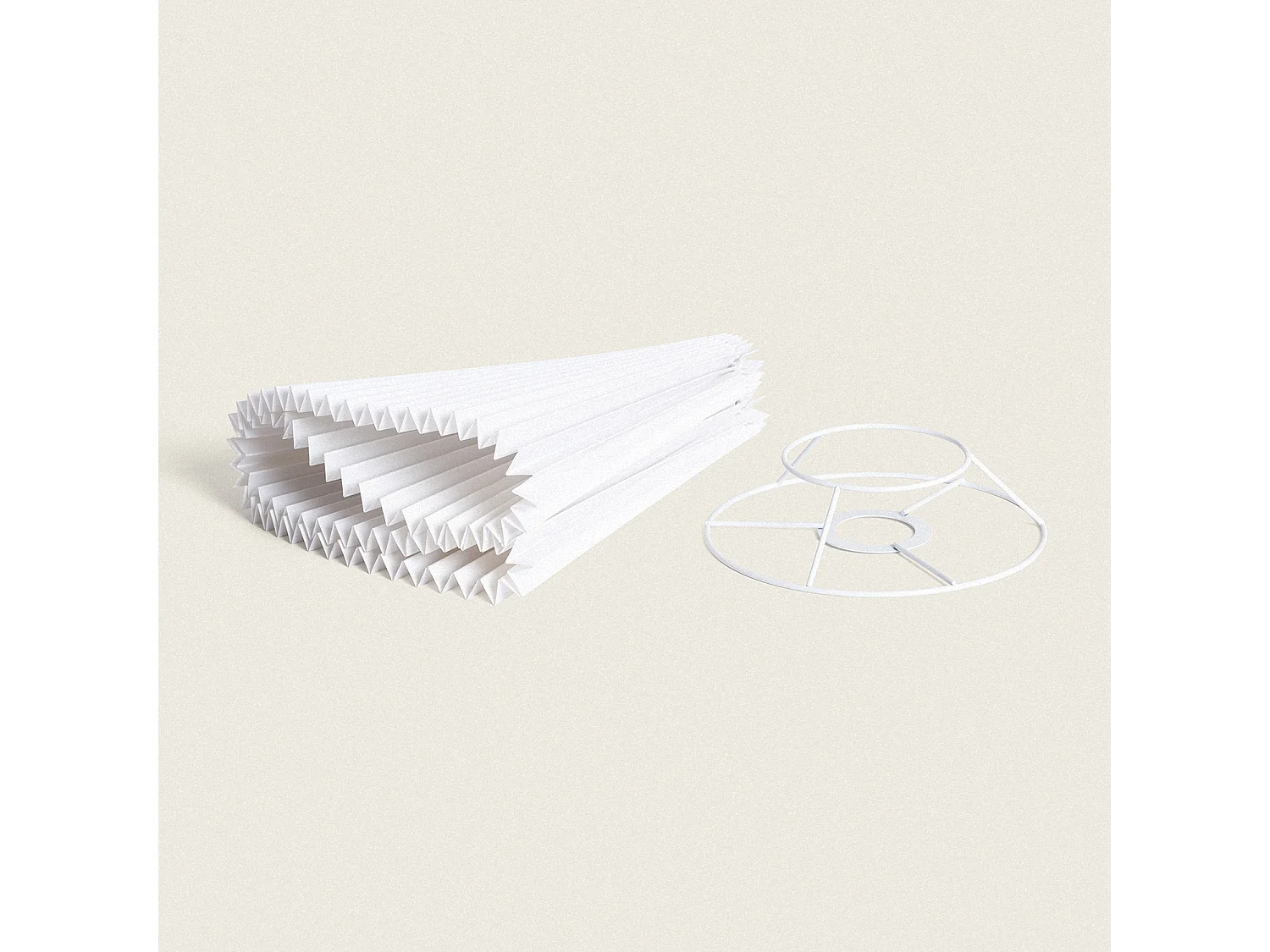 Paralume Lampada Tessuto Luanda Bianco