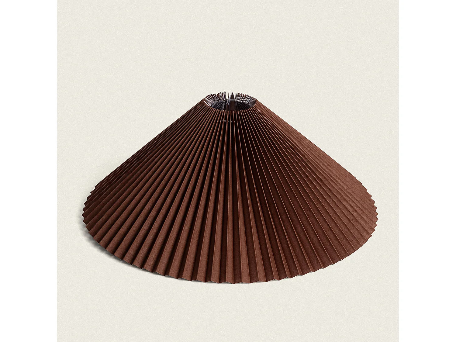 Abat-jour en tissu Luanda Marron foncé