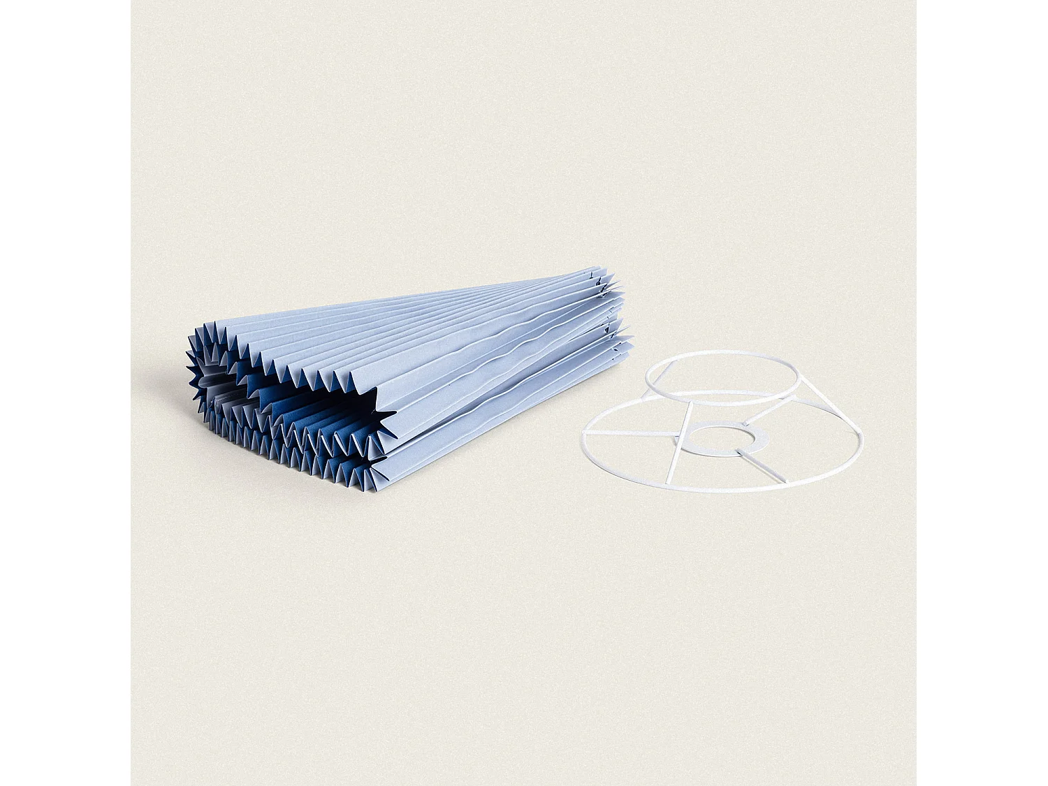 Abat-jour Tissu Luanda Bleu foncé