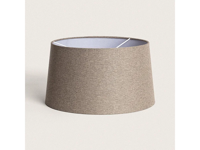 Pantalla Lámpara Lino Vonge Trude Gris