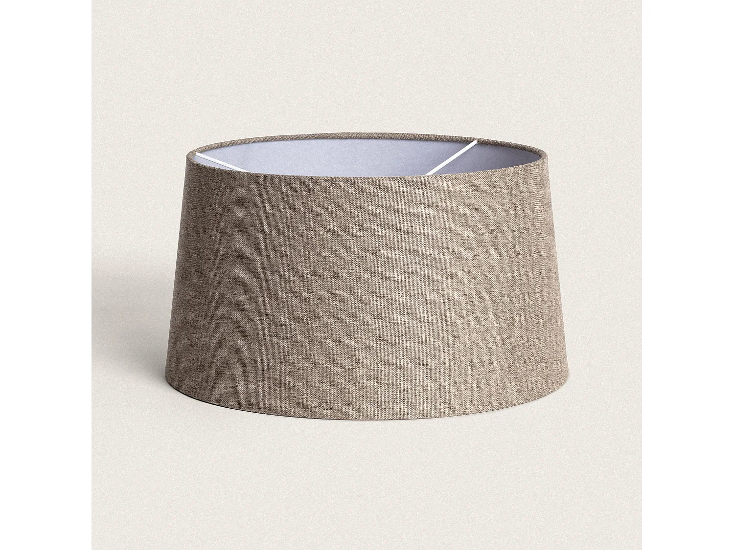 Abat-jour Lampe Lin Trude Gris
