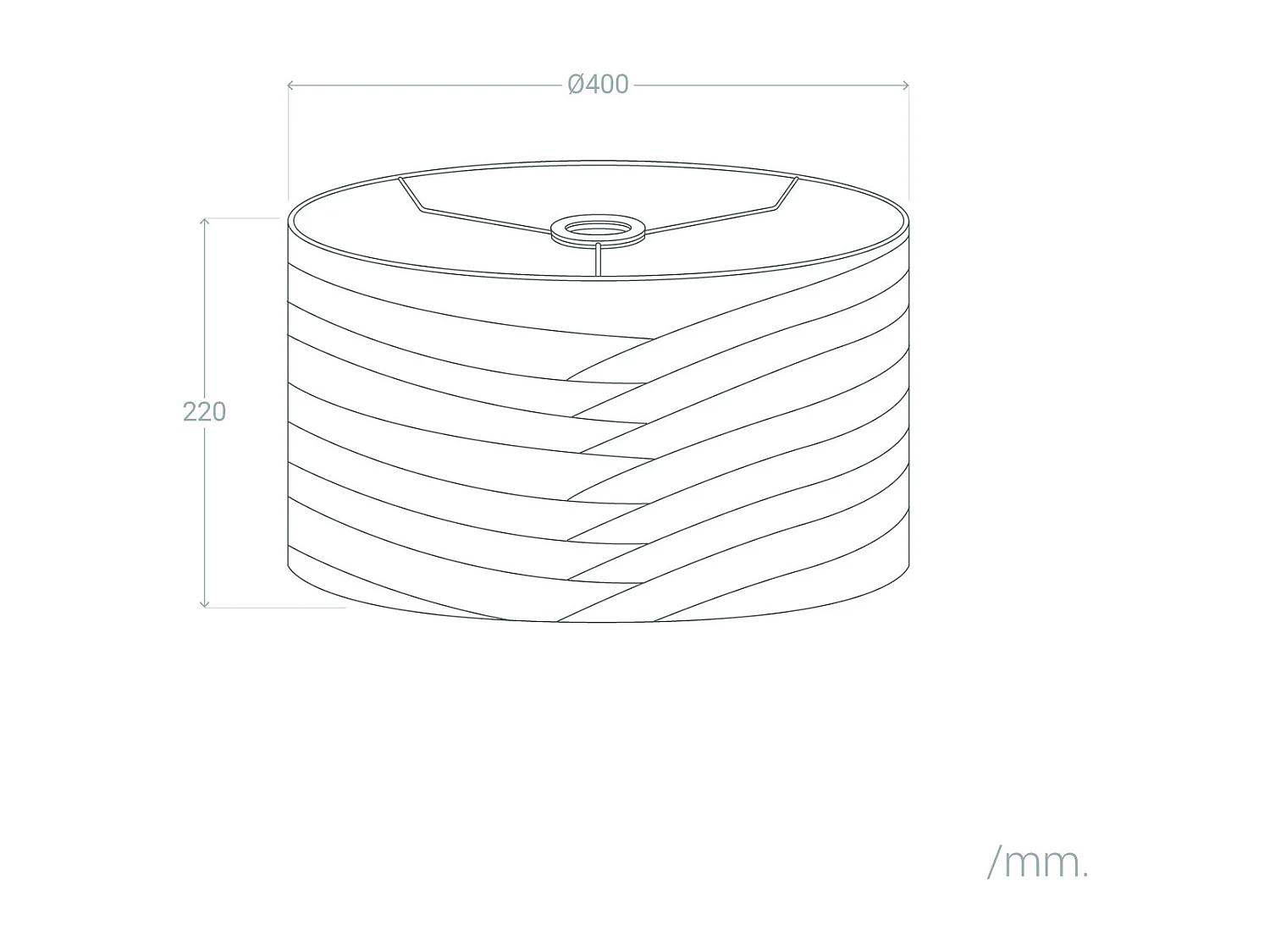 Abat-jour Lampe Toile Marissa Blanc