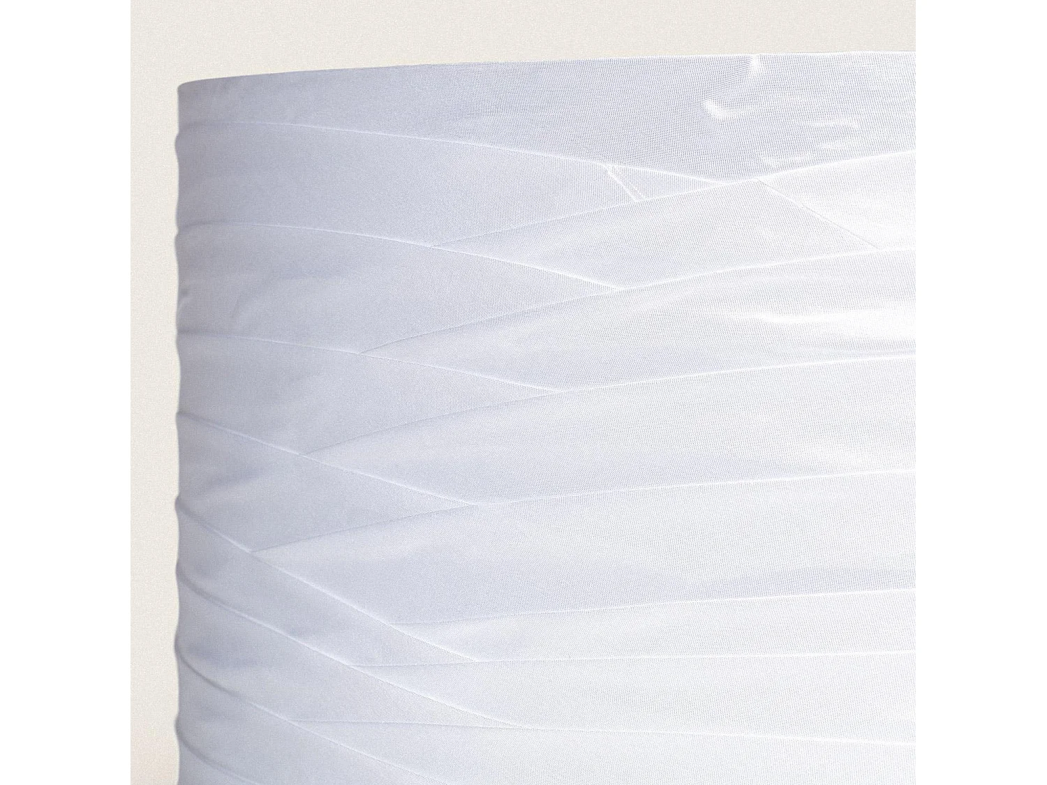 Abat-jour Lampe Toile Marissa Blanc