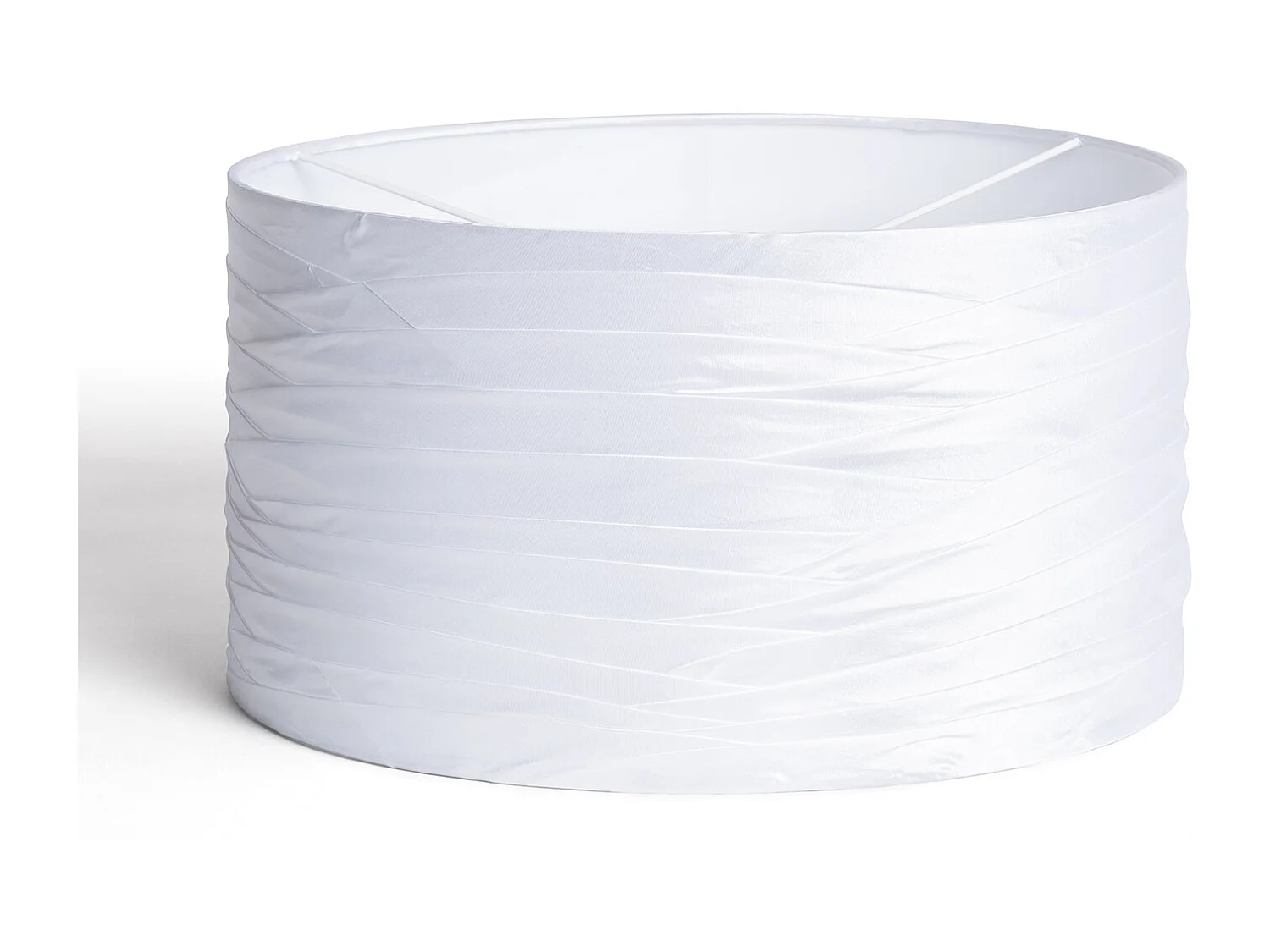 Abat-jour Lampe Toile Marissa Blanc
