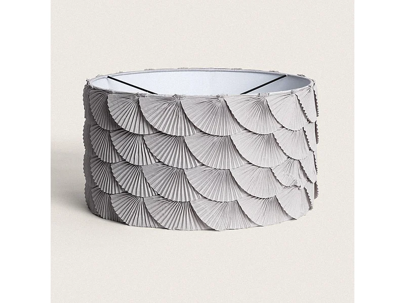 Paralume Lampada Tessuto Anabela Grigio