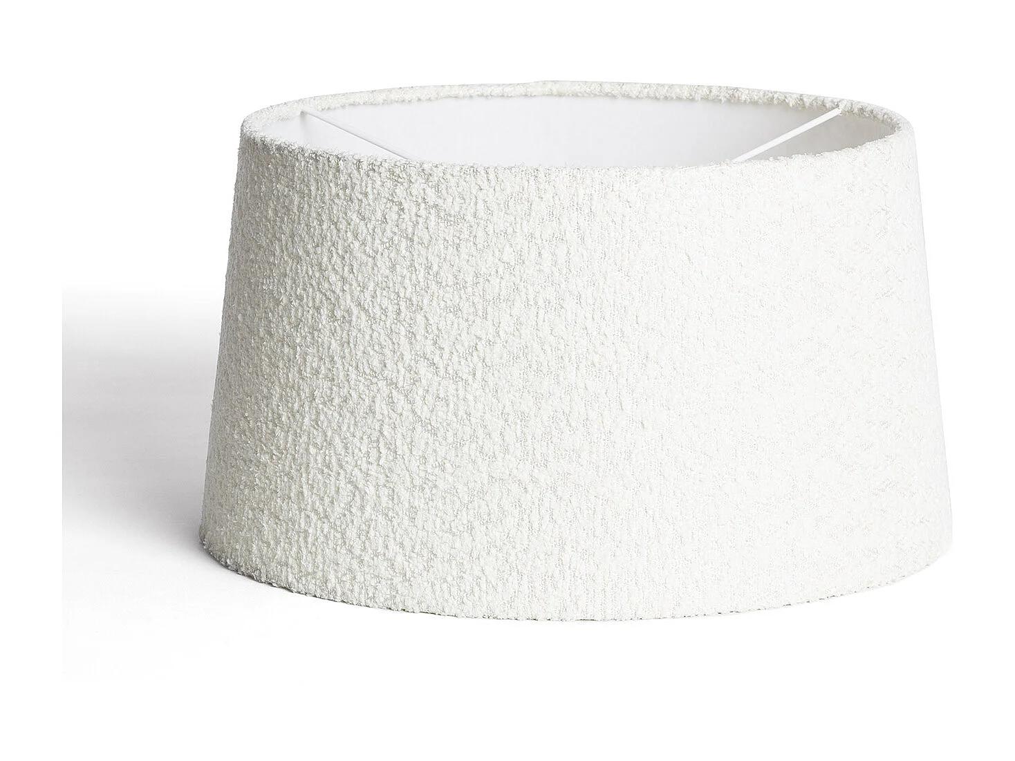 Abat-jour Lampe Toile Micaela Blanc
