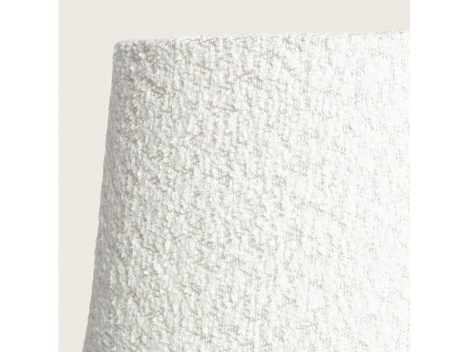 Abat-jour Lampe Toile Micaela Blanc