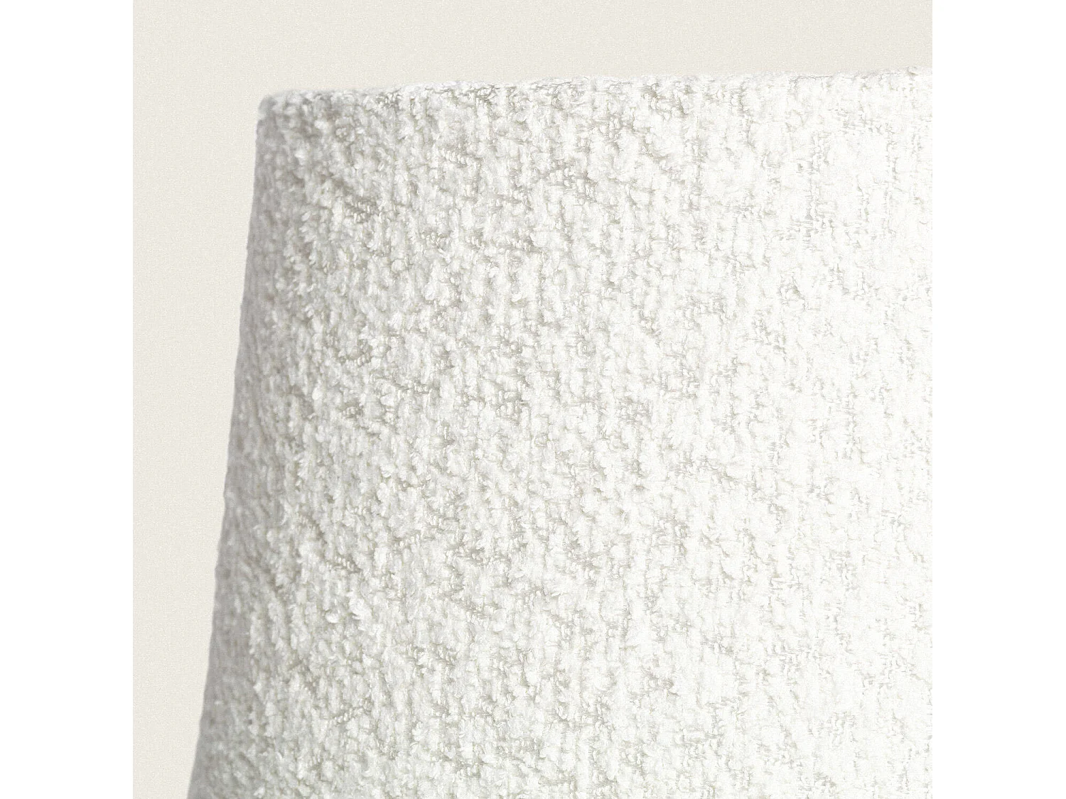 Abat-jour Lampe Toile Micaela Blanc
