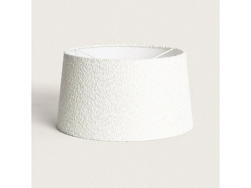 Pantalla Lámpara Tela Micaela Blanco