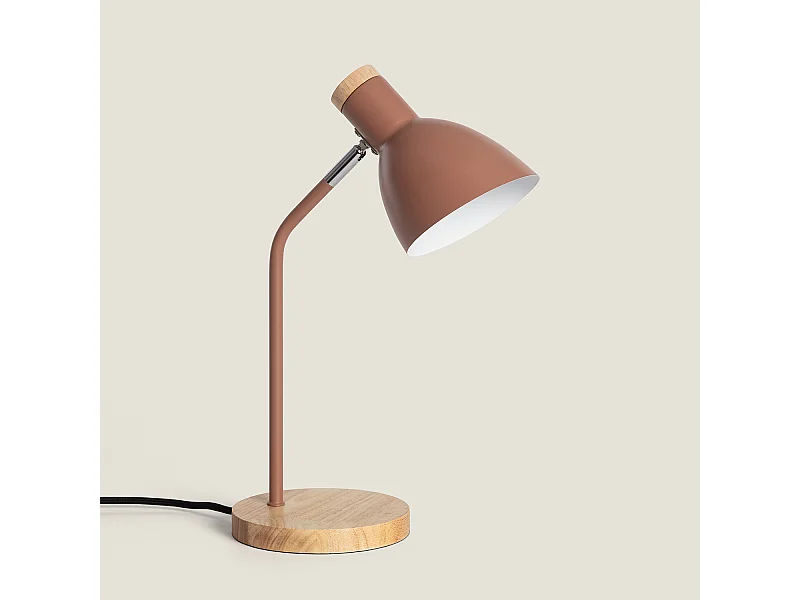 Lámpara Flexo Escritorio Metal Luxo Marrón