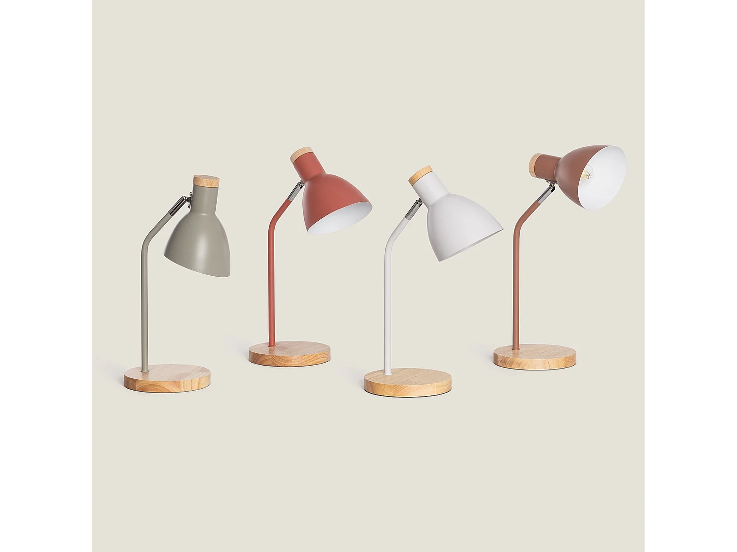 Lampada da Scrivania in Metallo Luxo Verde Militare