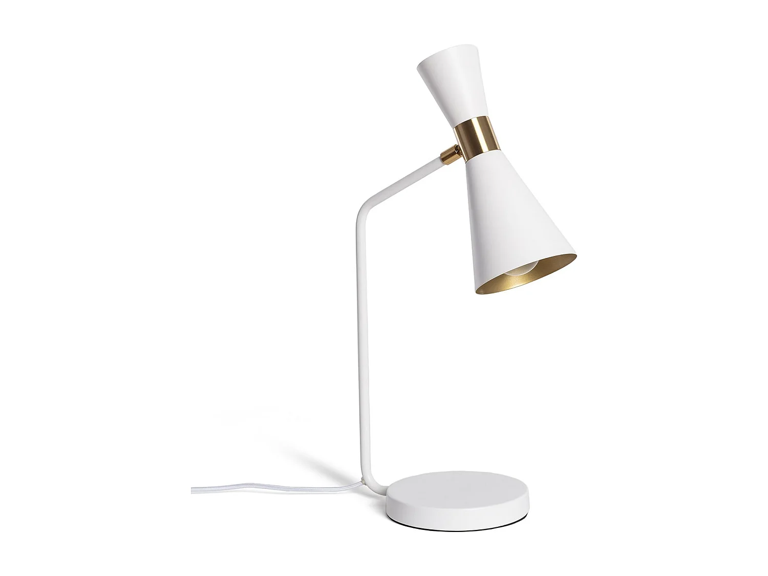 Lampe de Bureau Flex Métal Jigger Blanc