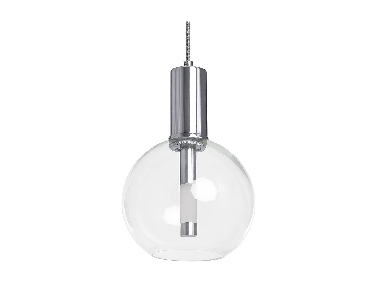 Suspension LED 5W Métal et Verre Ludvika Chromé