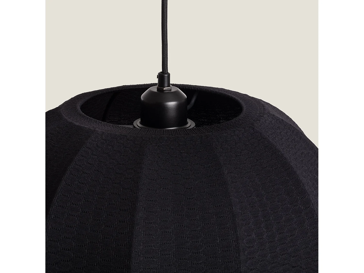 Suspension Tissu Taupiri Noir