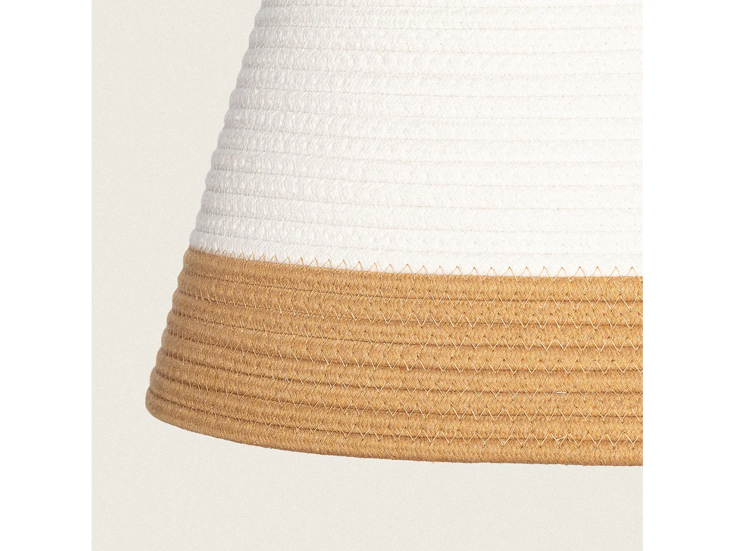 Suspension Fibres Naturelles Begonia Blanc