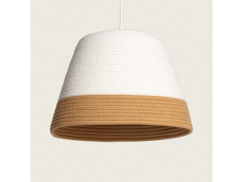 Suspension Fibres Naturelles Begonia Blanc