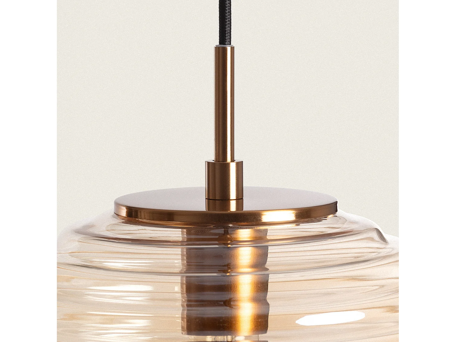 Lámpara Colgante Metal y Cristal Ailen