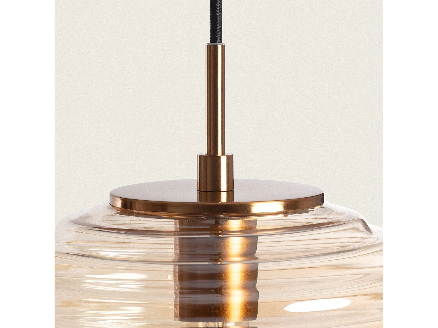 Lámpara Colgante Metal y Cristal Ailen