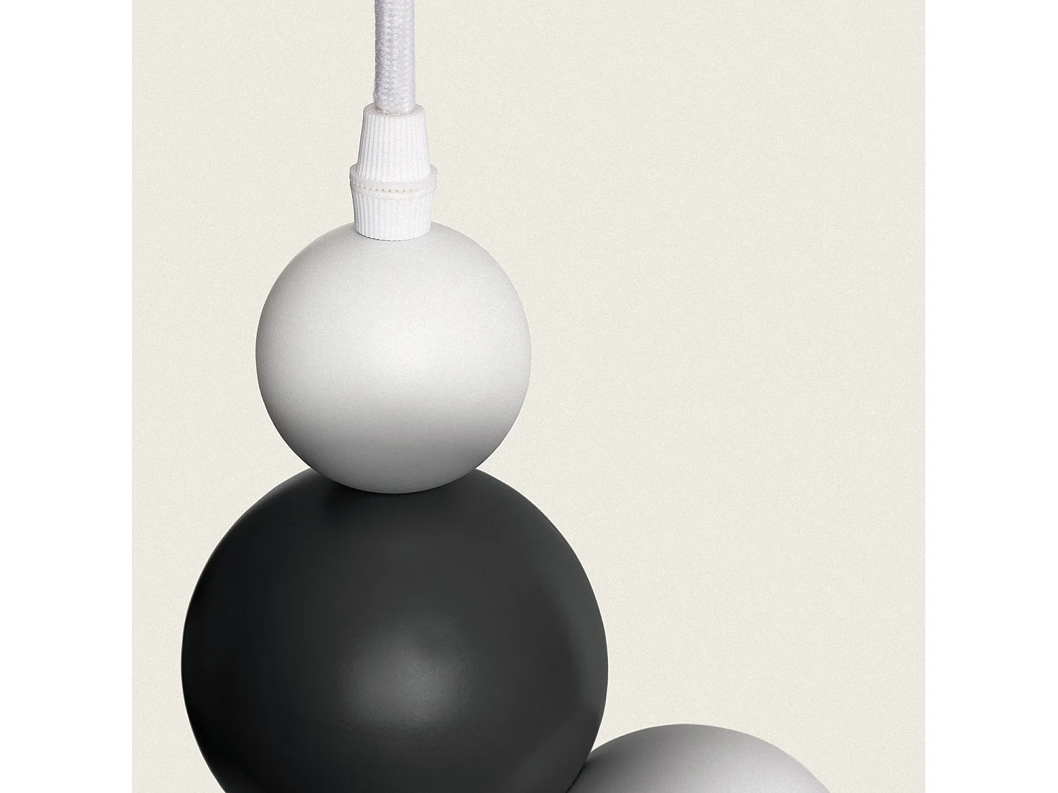 Lampada a Sospensione Metallo Terra Dunia Nero