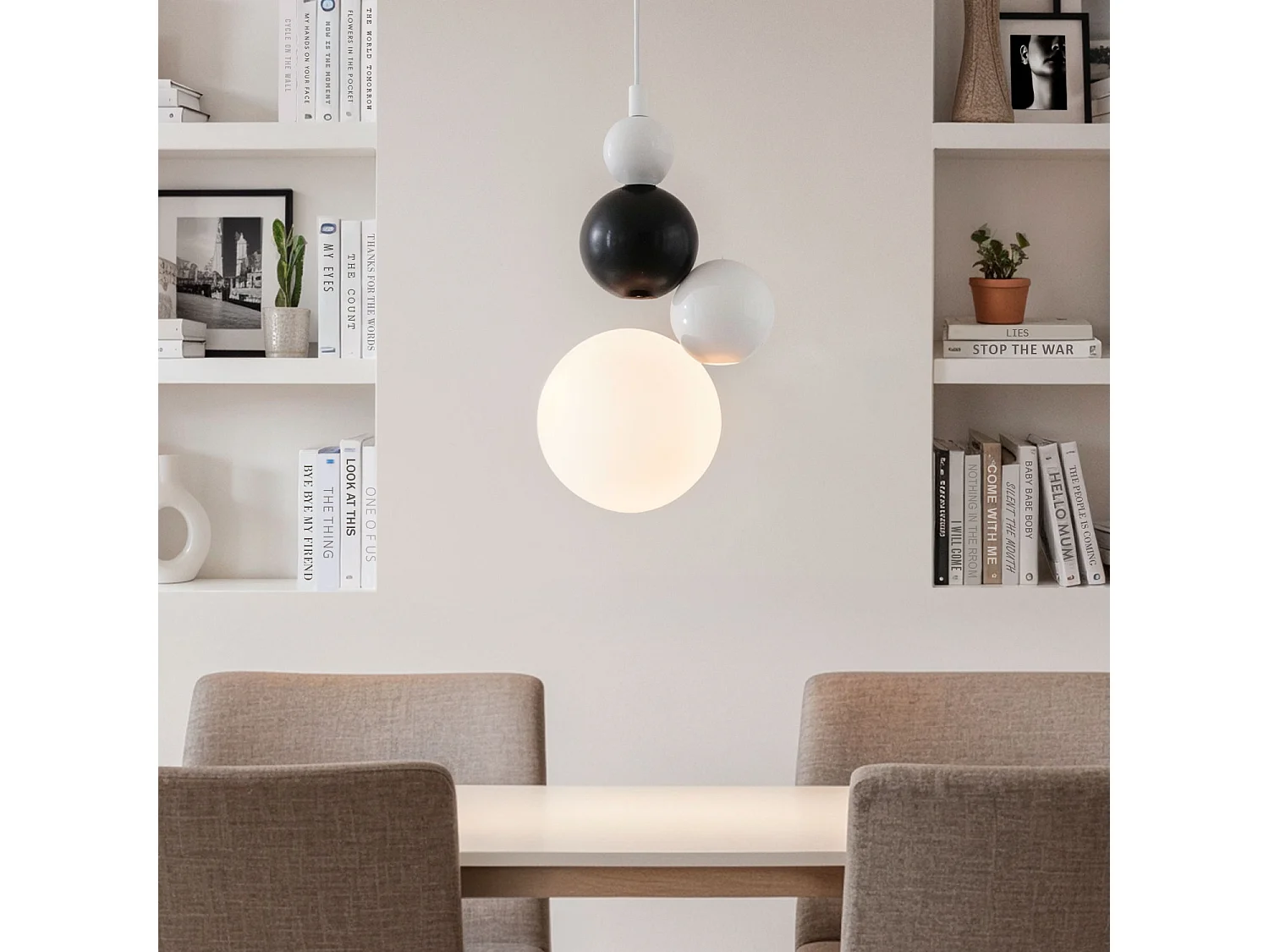 Suspension Métal Terra Dunia Noir