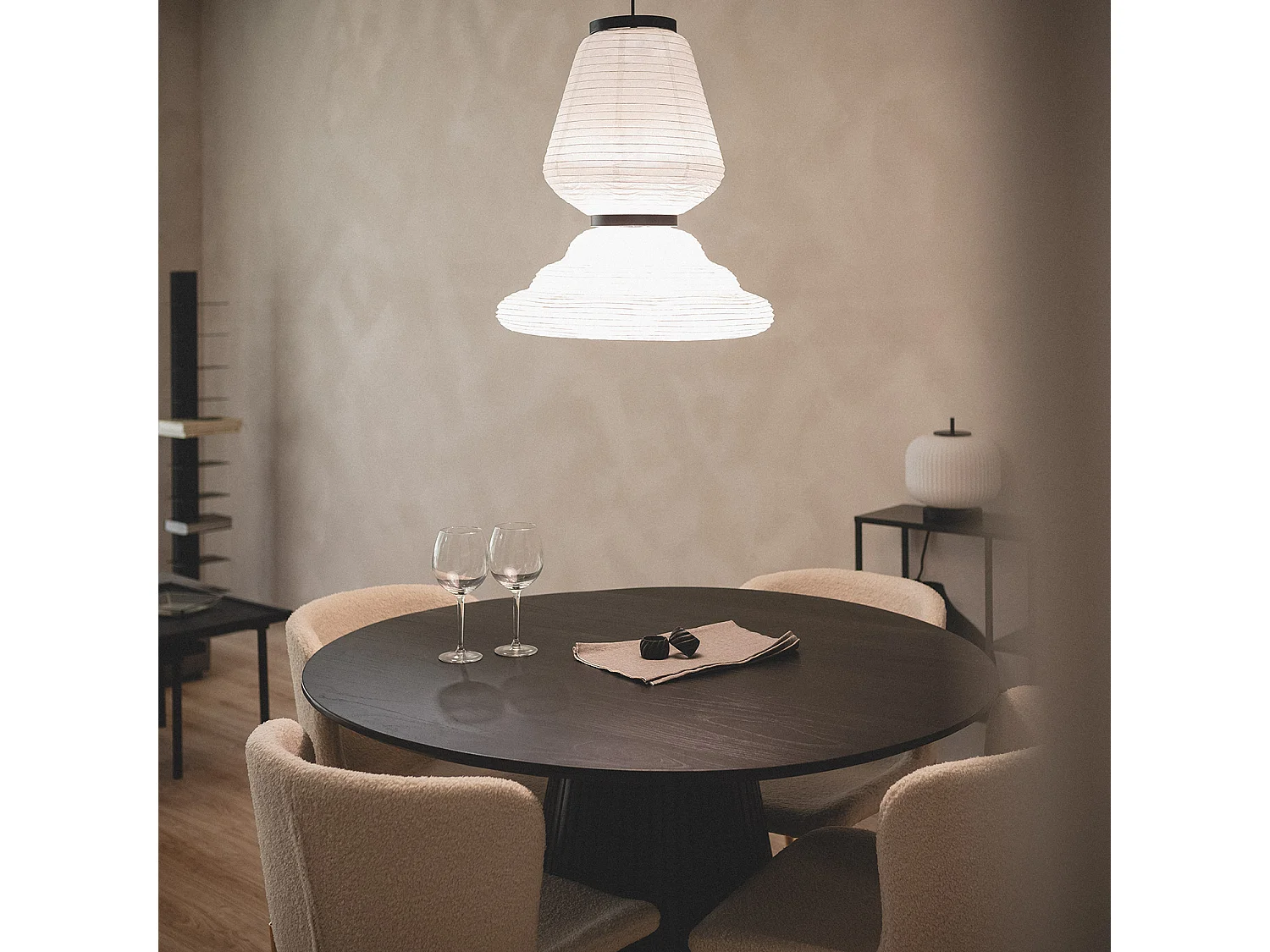 Suspension Papier Hao Taha Blanc