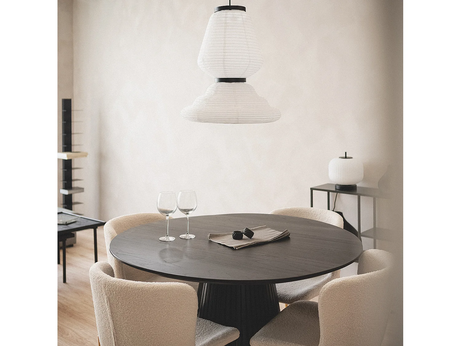 Suspension Papier Hao Taha Blanc