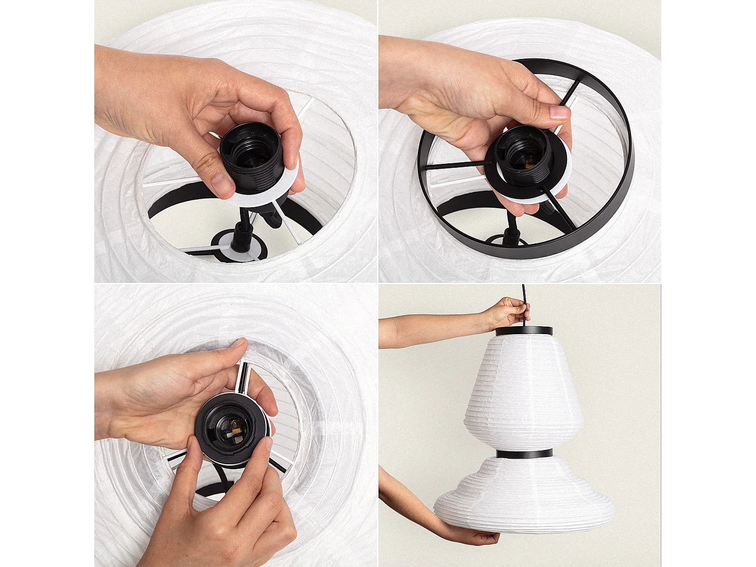 Suspension Papier Hao Taha Blanc