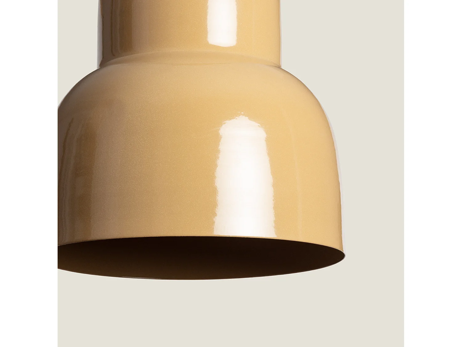 Lampada a Sospensione Legno e Metallo Ayana Yash Giallo