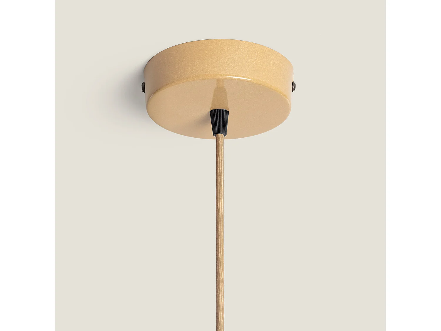 Lampada a Sospensione Legno e Metallo Ayana Yash Giallo