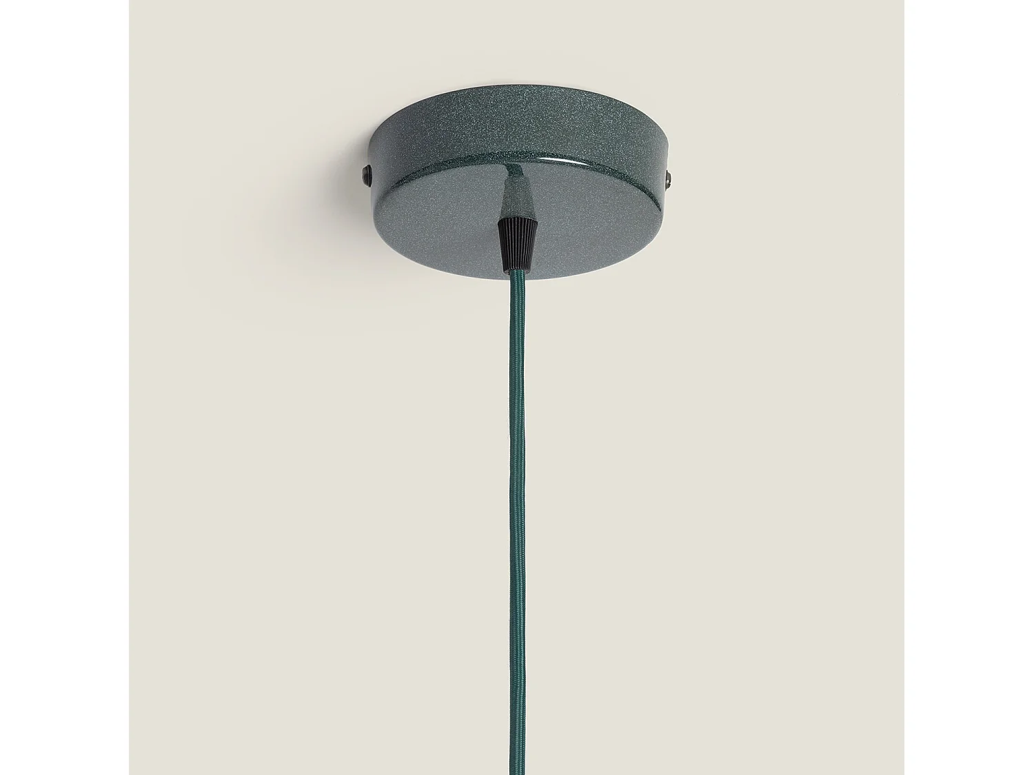 Lampada a Sospensione Legno e Metallo Arlene Yash Verde