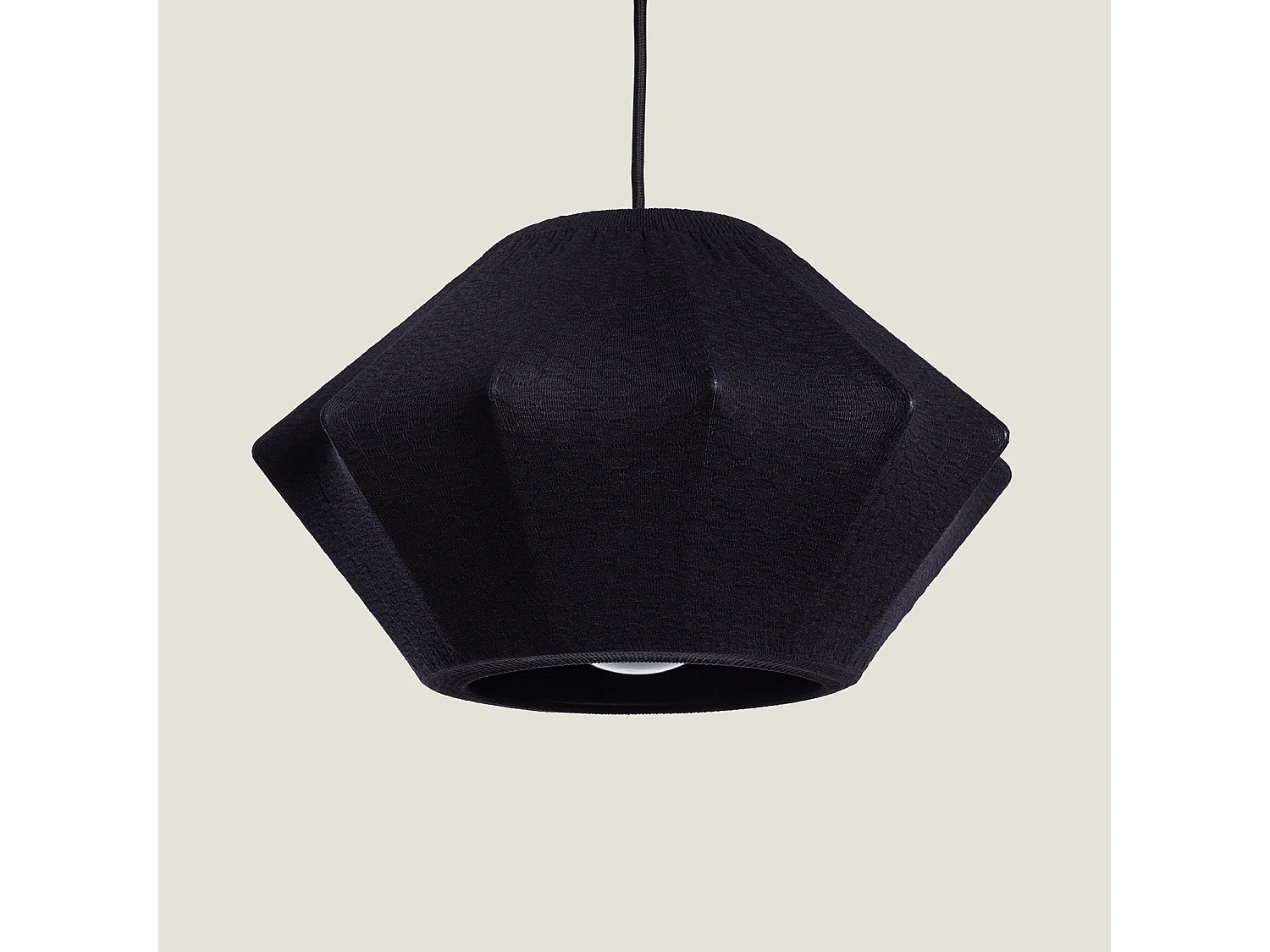 Lampada a Sospensione Metallo Tihoi Nero