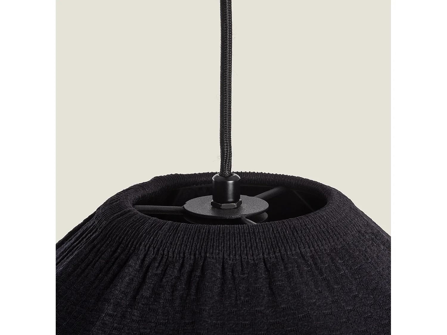 Lampada a Sospensione Metallo Tihoi Nero