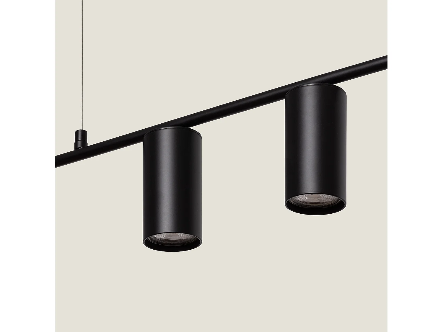 Lámpara Colgante Lineal Metal Auzoa Negro