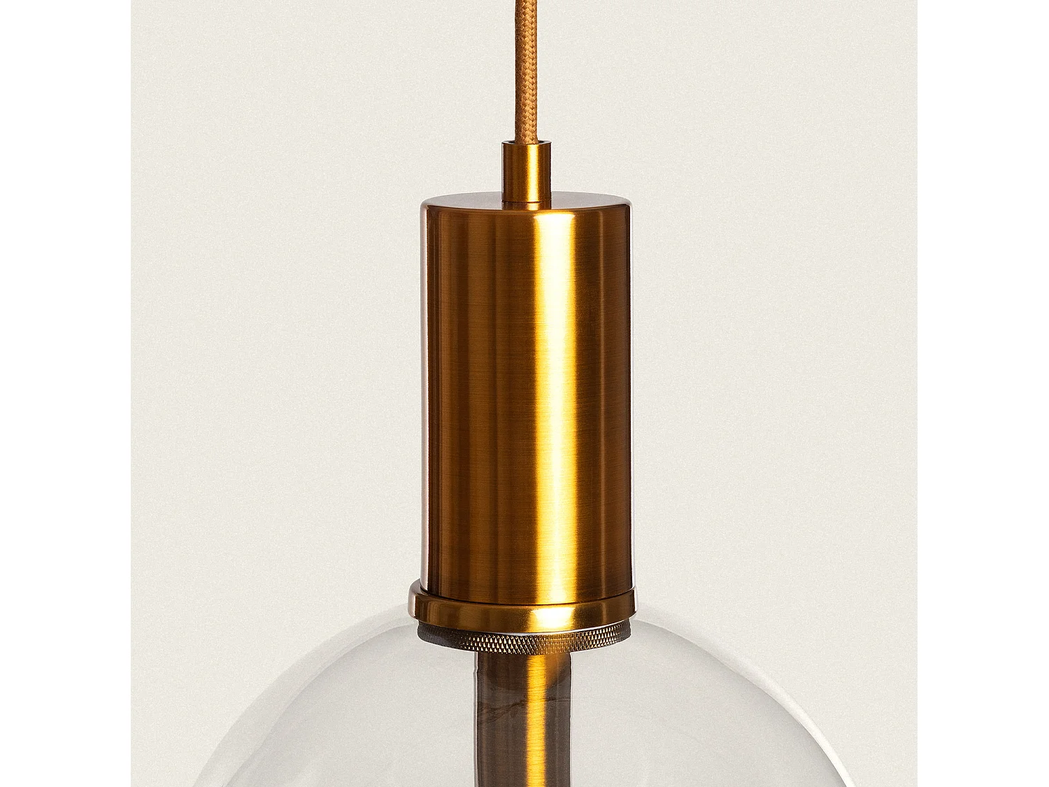 Suspension LED 5W Métal et Verre Ludvika Doré
