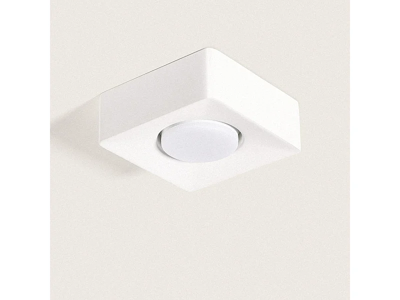 Aplique de Techo Yeso 1 Foco Quman Blanco