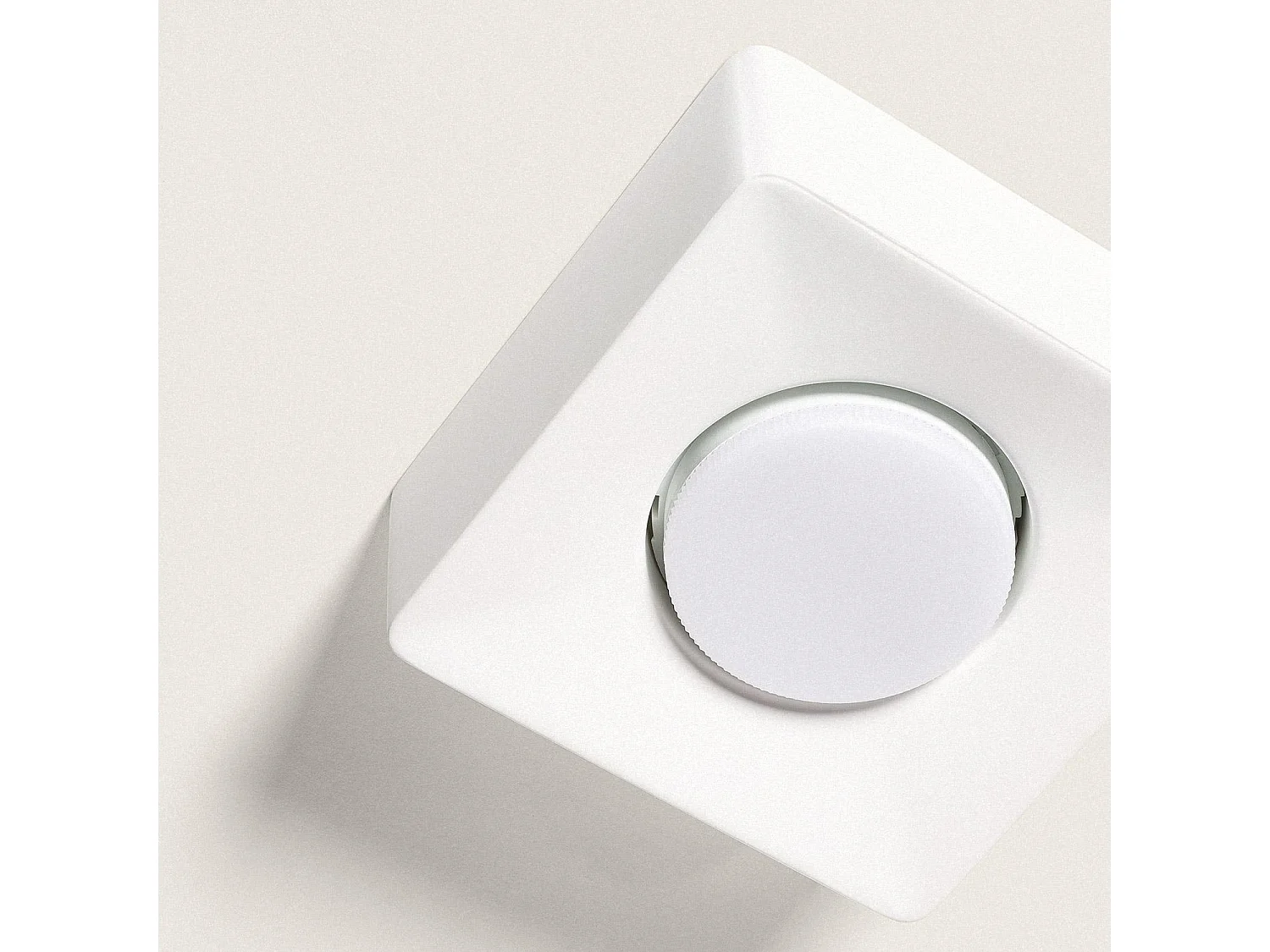 Plafonnier Plâtre 1 Spot Quman Blanc