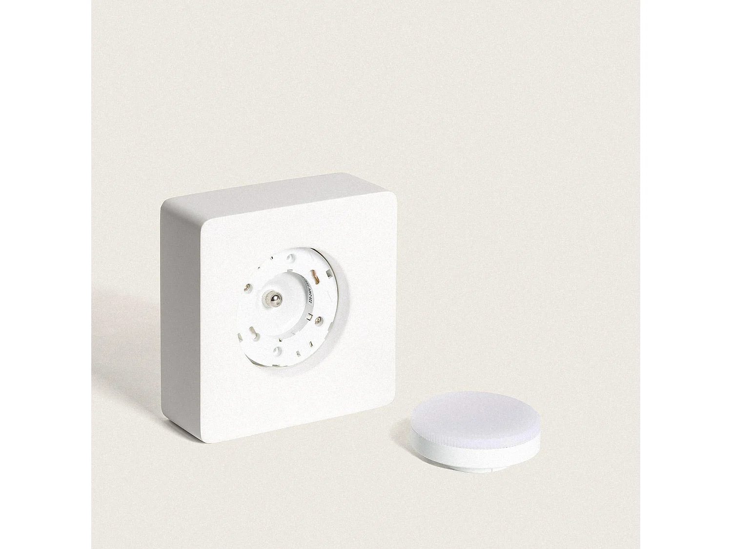 Plafonnier Plâtre 1 Spot Quman Blanc