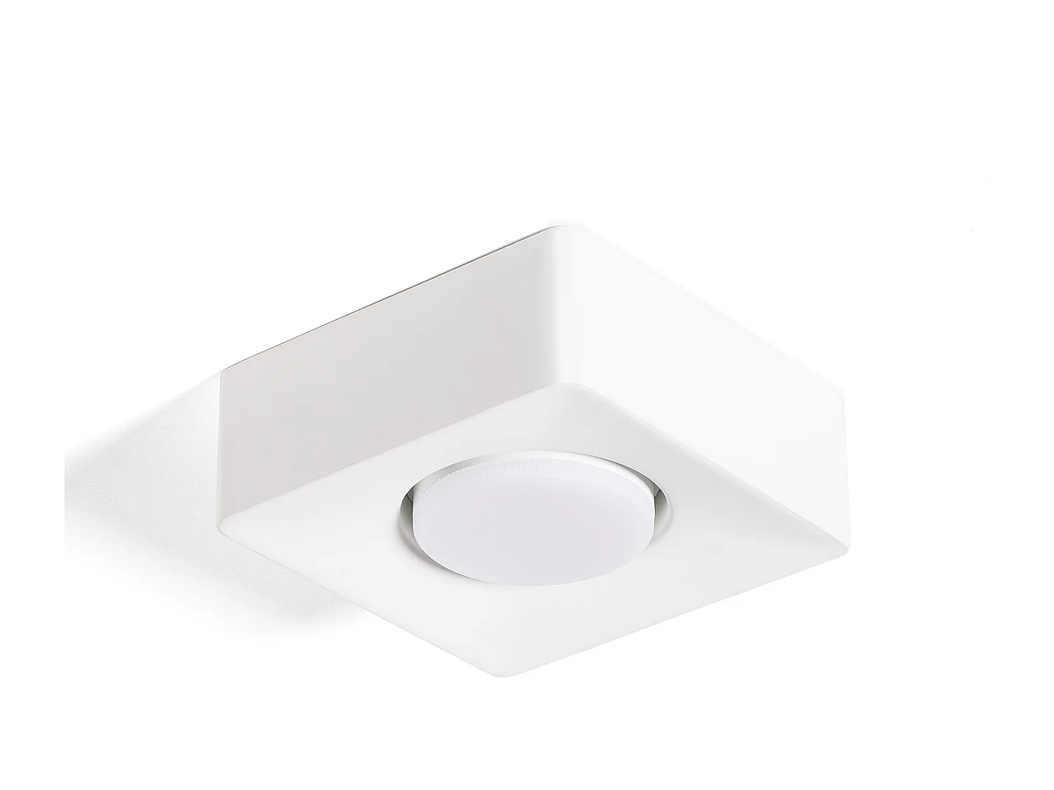Plafonnier Plâtre 1 Spot Quman Blanc