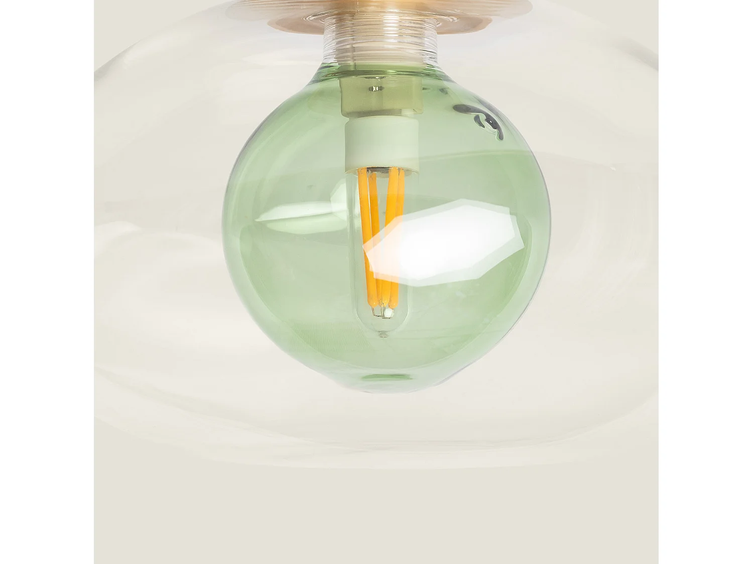 Lámpara de Techo Aluminio Hassi Verde