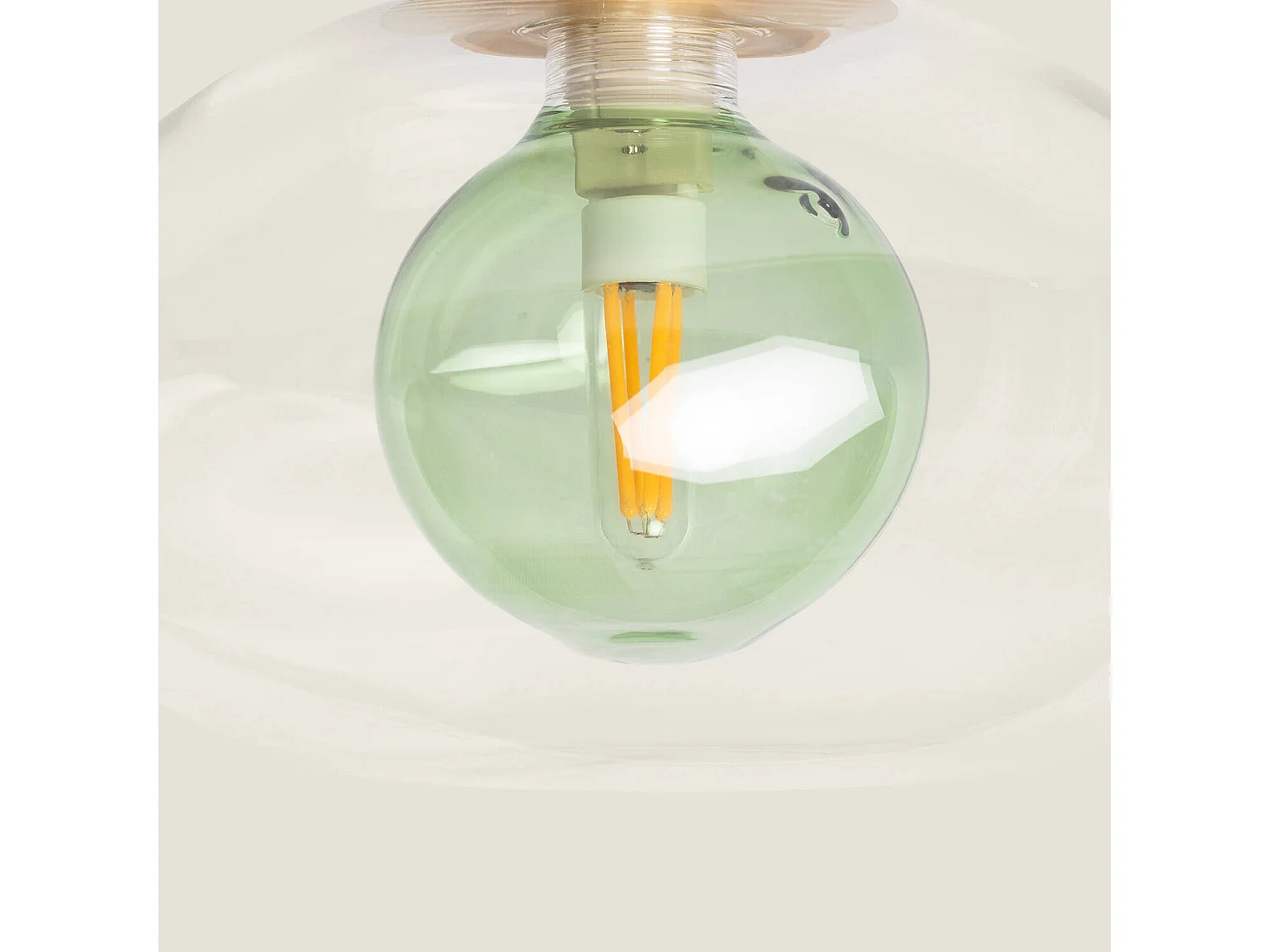 Lámpara de Techo Aluminio Hassi Verde