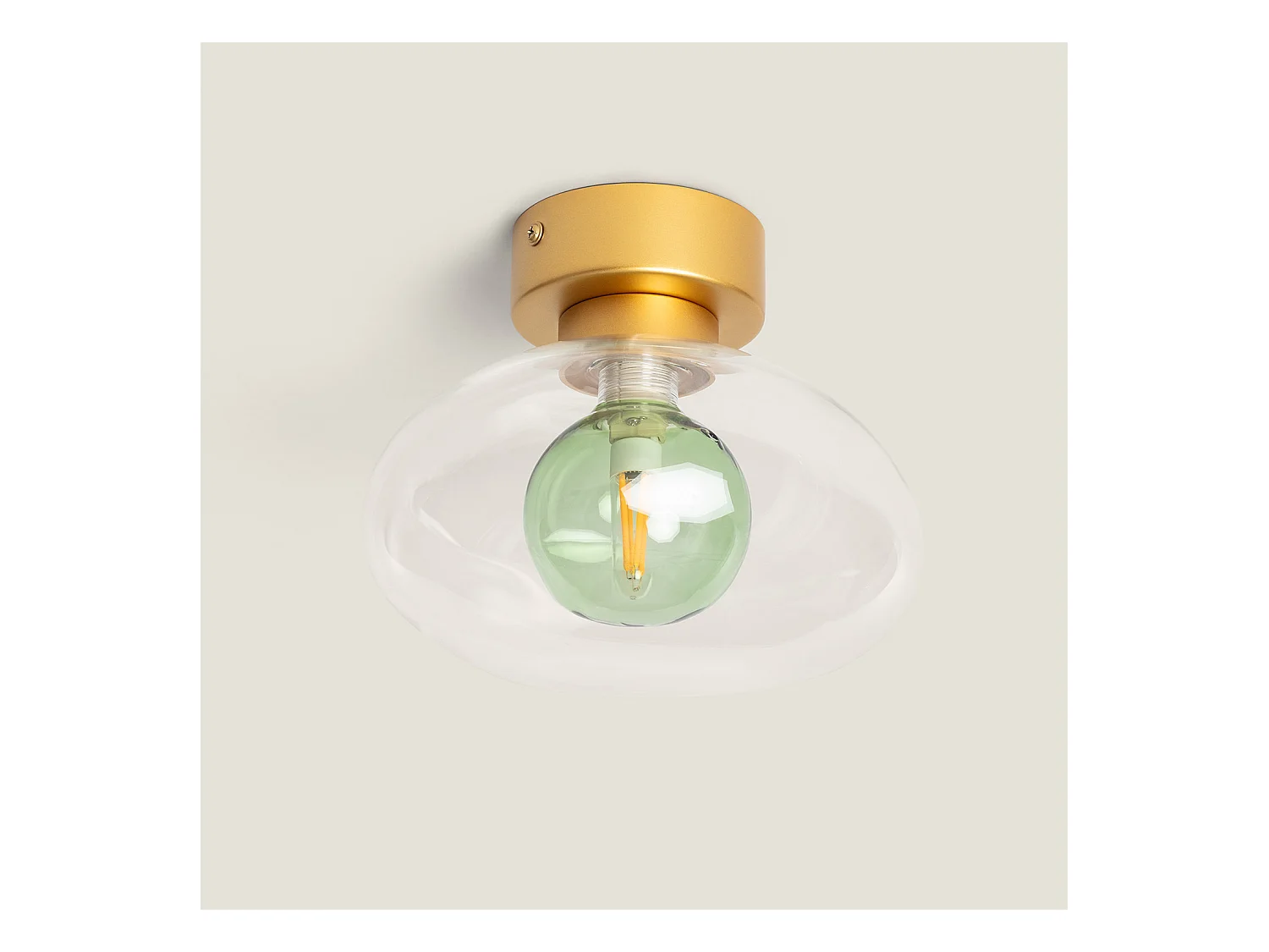 Plafonnier aluminium Hassi Vert