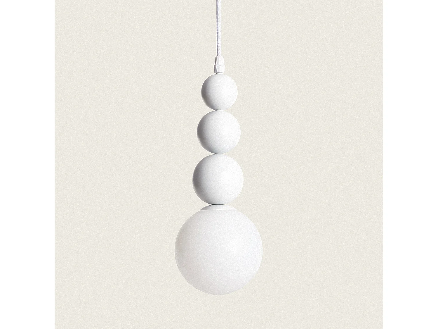 Suspension Métal Dunia Blanc