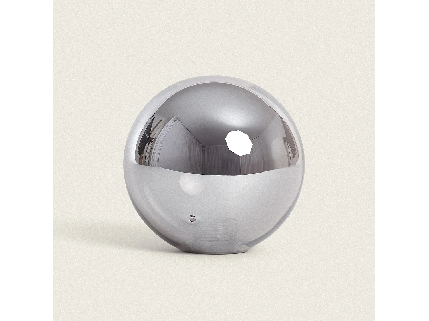 Suspension Métal et Verre Carlize Gris Fumée