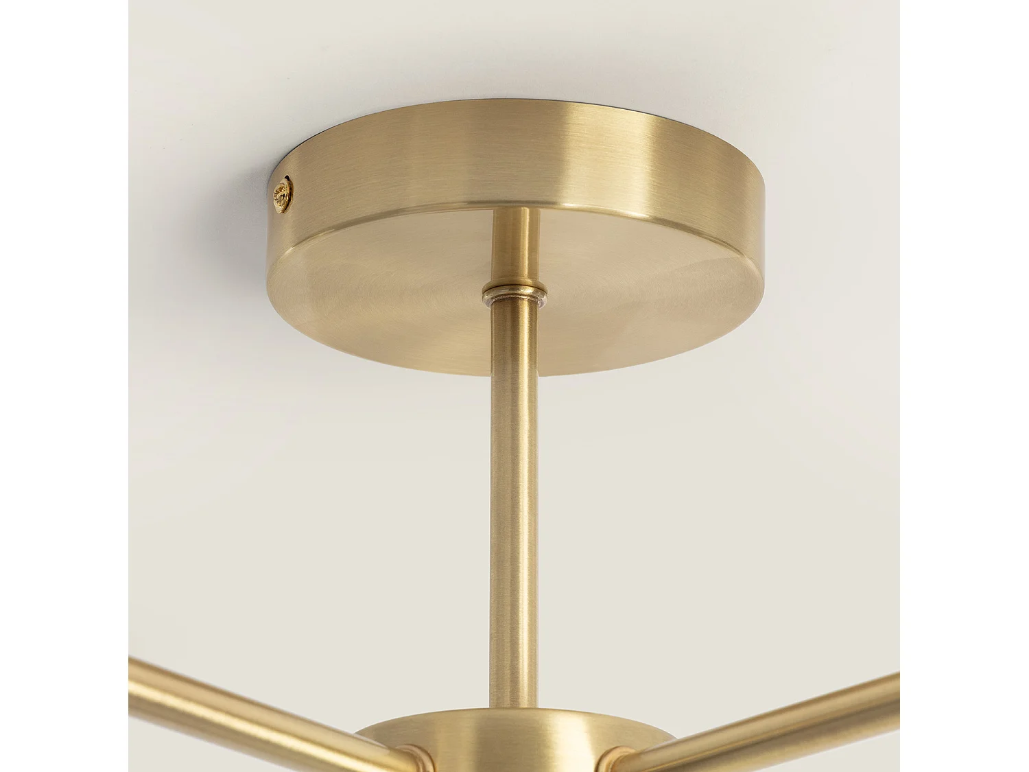 Lampada da Soffitto Metallo eVetro Moonlight Brass 5 Faretti Oro