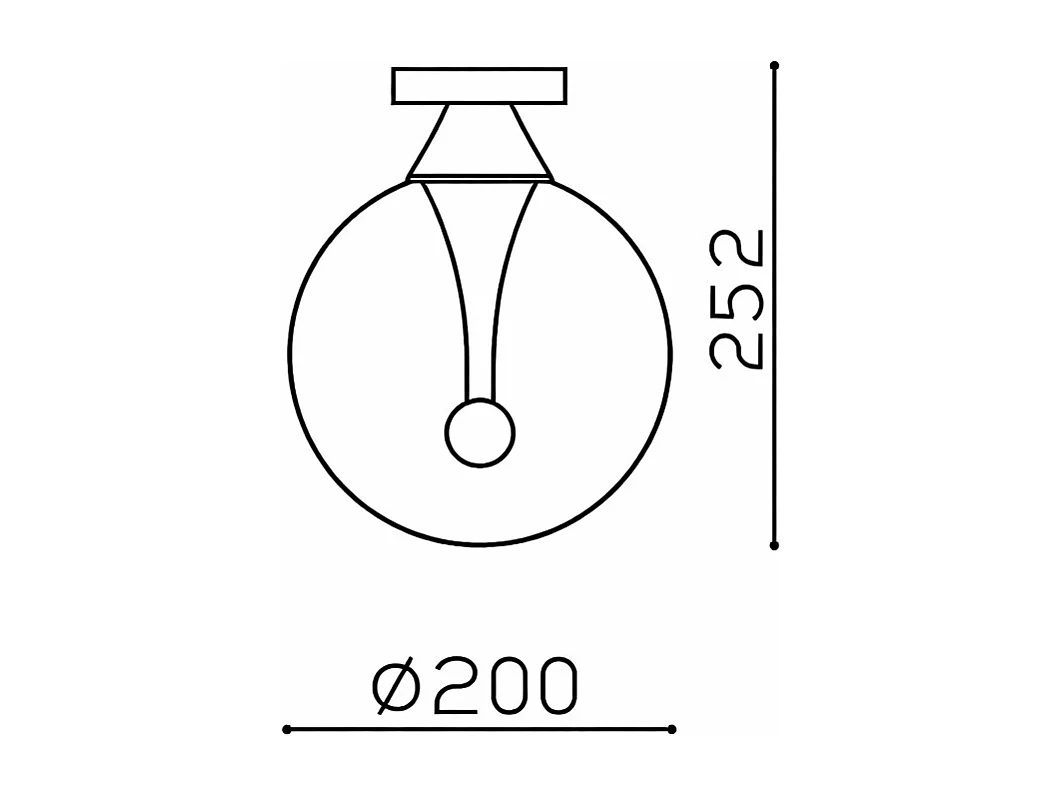 Plafonnier LED Verre 8W Liborina Blanc