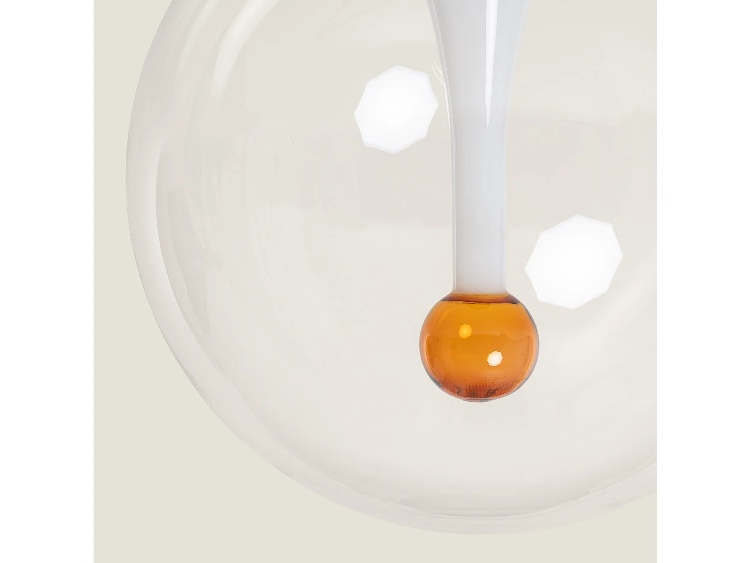 Lámpara de Techo Cristal LED 8W Liborina Blanco
