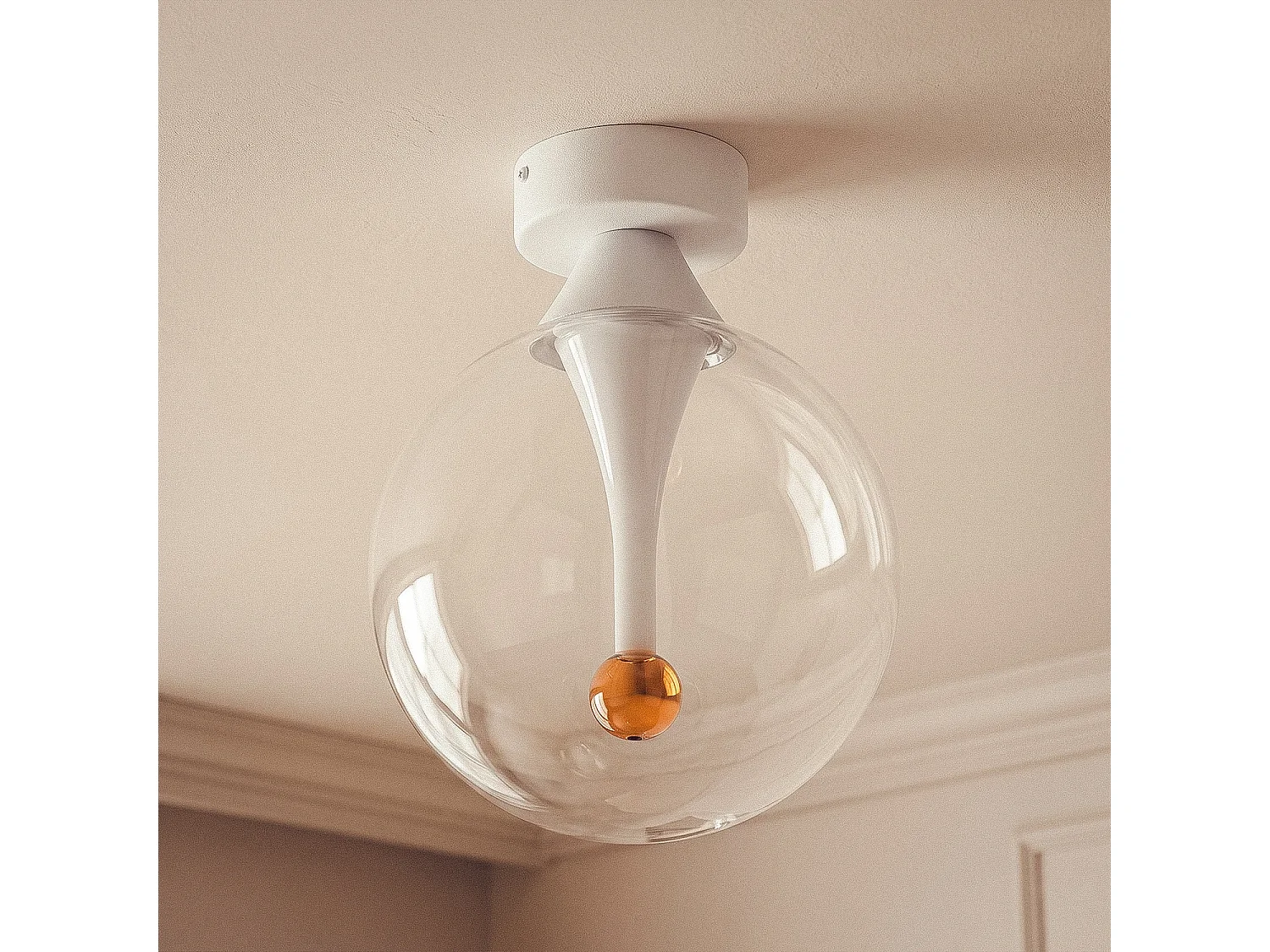 Lámpara de Techo Cristal LED 8W Liborina Blanco