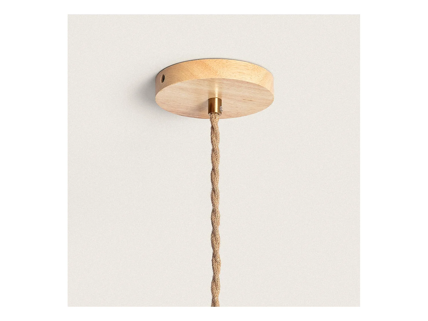 Suspension Bois et Tissu Luanda Bleu foncé