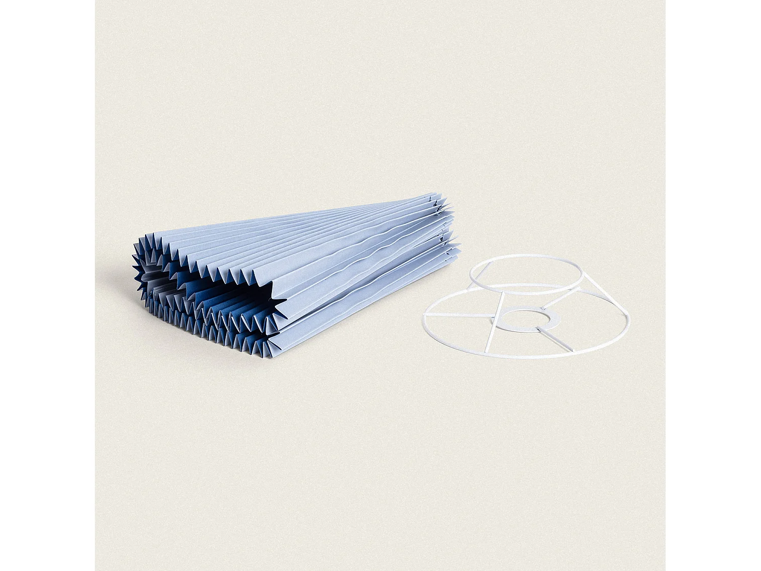 Suspension Bois et Tissu Luanda Bleu foncé